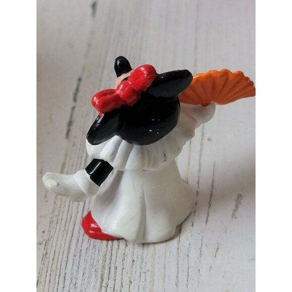 Applause Disney Minnie Mouse fan white dress toy figure - Picture 4 of 5